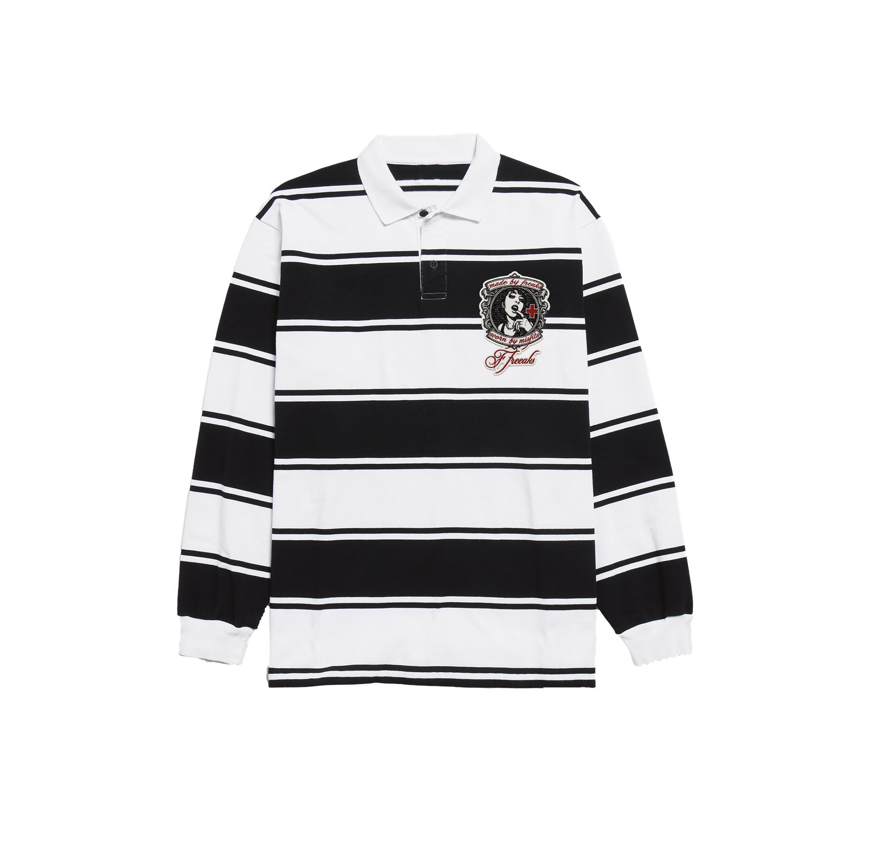 striped rugby polo